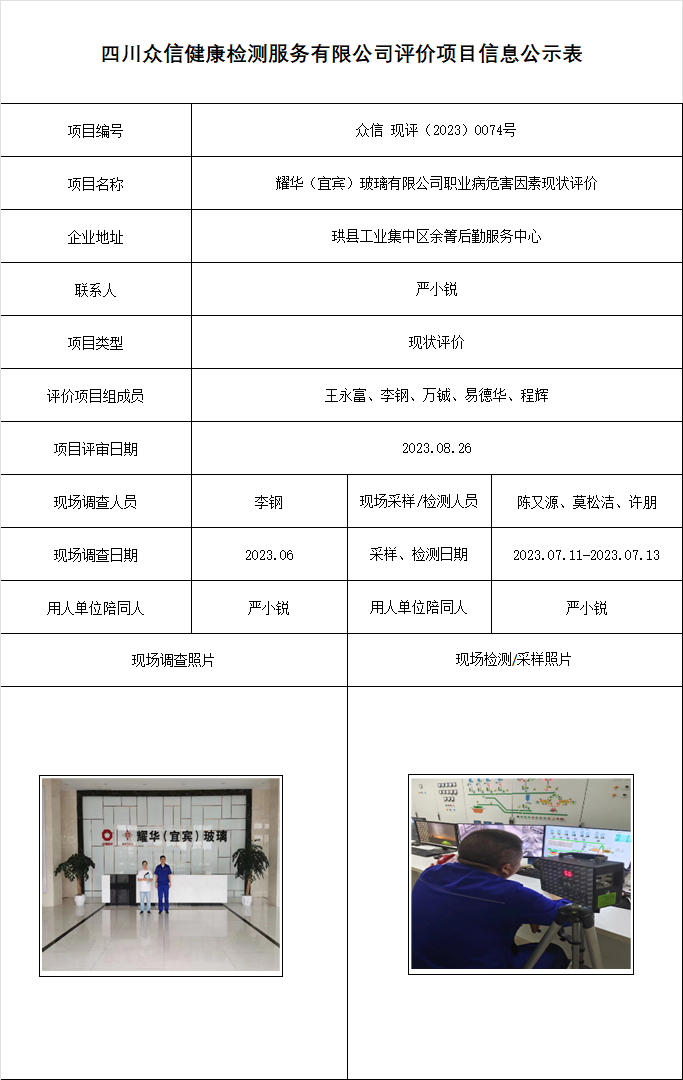 16耀华（宜宾）玻璃有限公司职业病危害因素现状评价.png