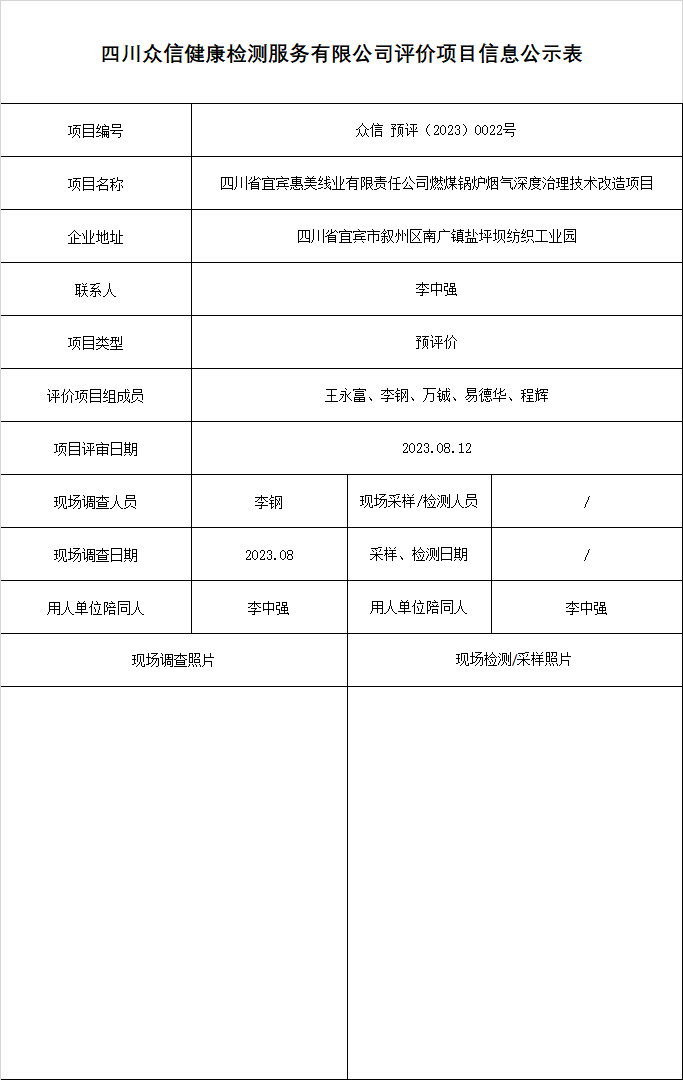 四川省宜宾惠美线业有限责任公司预评价.png