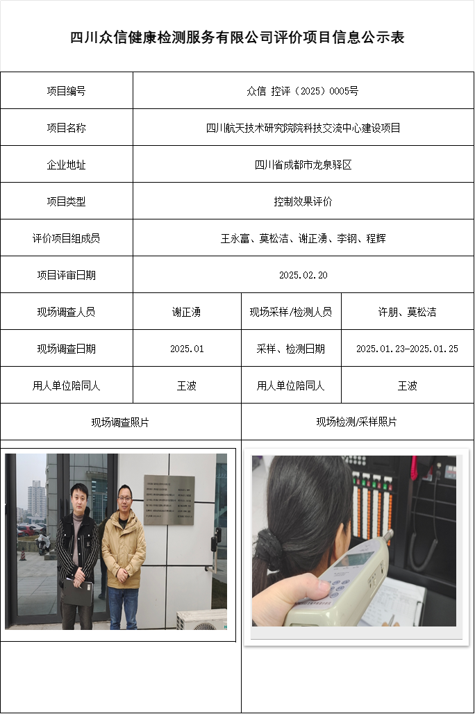 四川航天技术研究院院科技交流中心建设项目控评