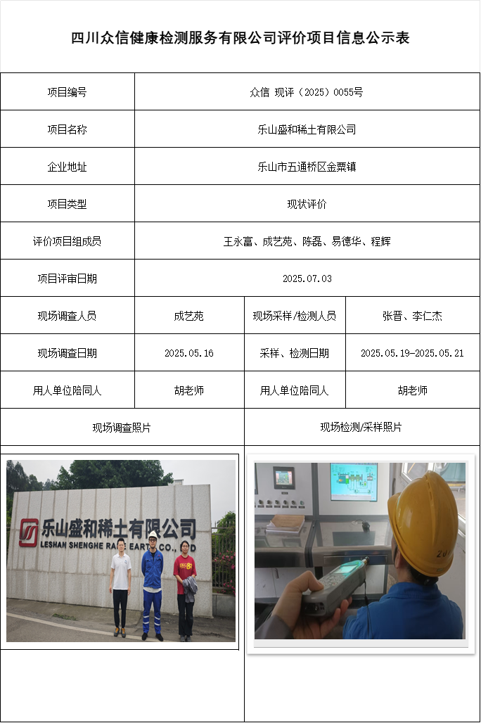 乐山盛和稀土有限公司现评