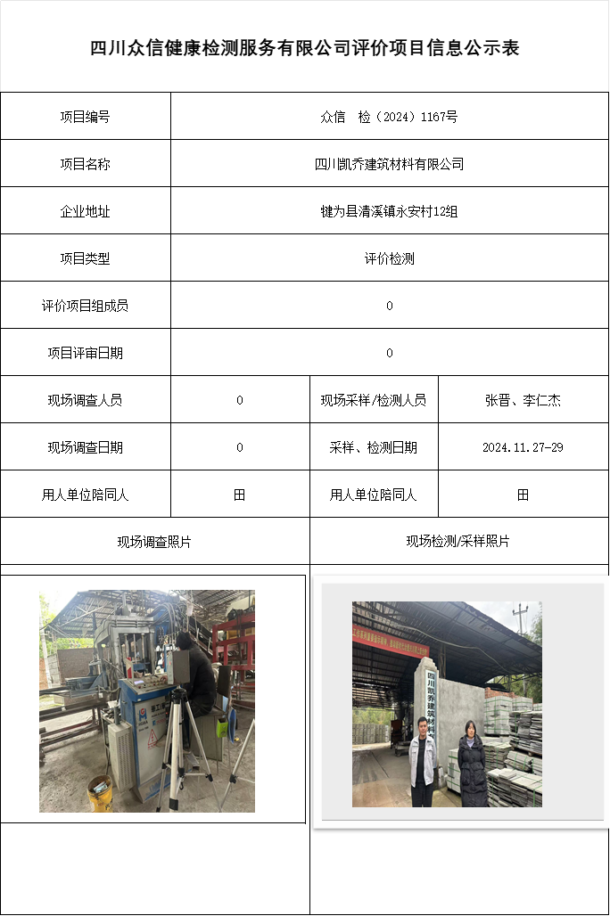 四川凯乔建筑材料有限公司