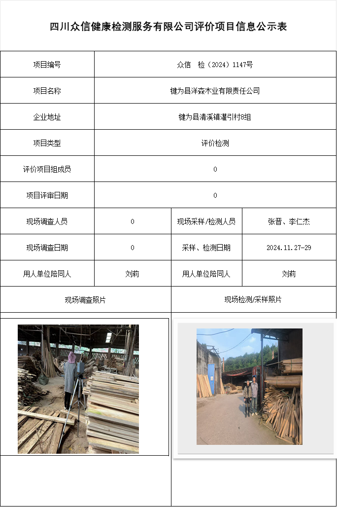 犍为县洋森木业有限责任公司