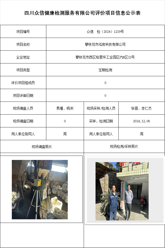 攀枝花市泓岩科技有限公司