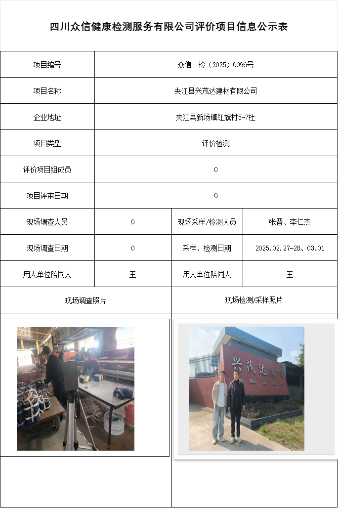 夹江县兴茂达建材有限公司