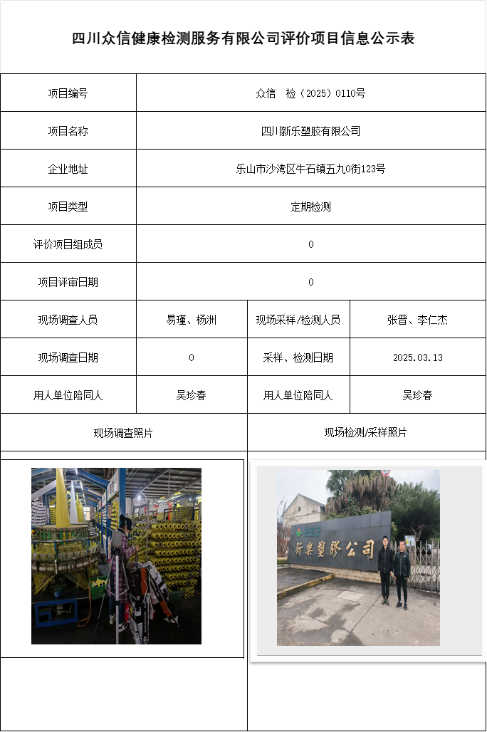 四川新乐塑胶有限公司