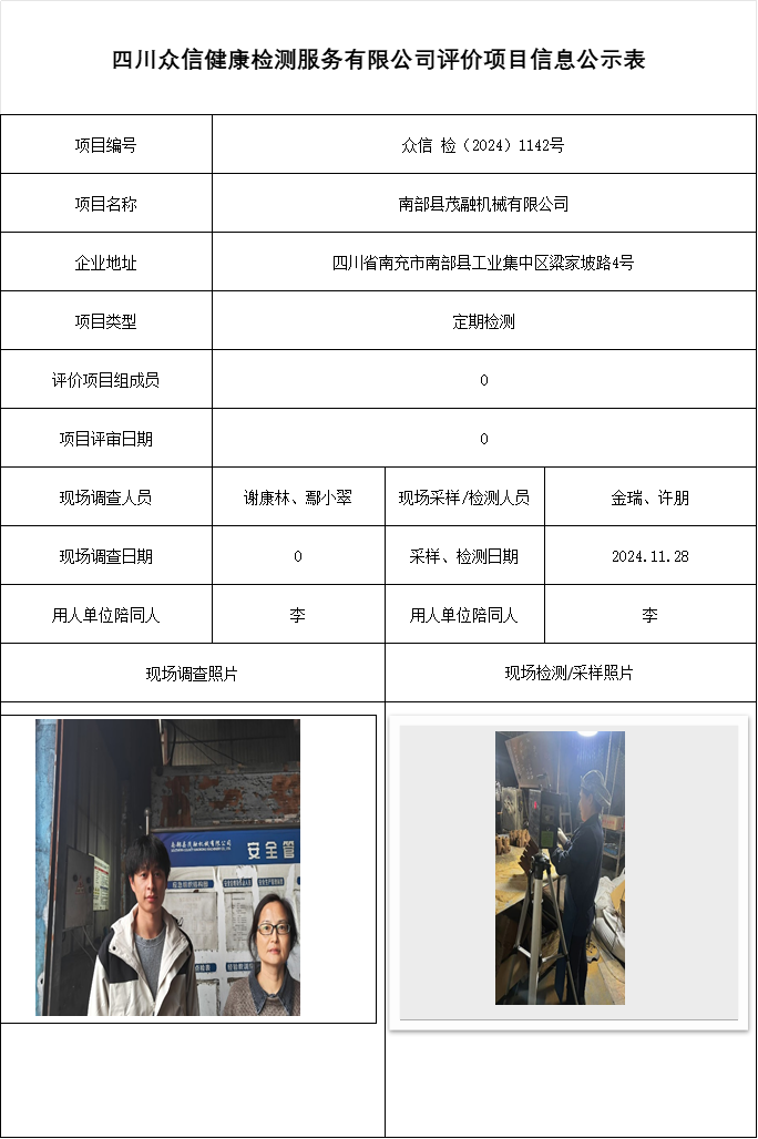 南部县茂融机械有限公司