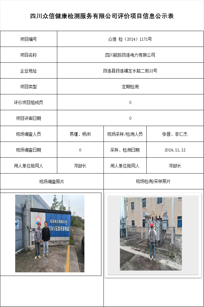 四川能投筠连电力有限公司