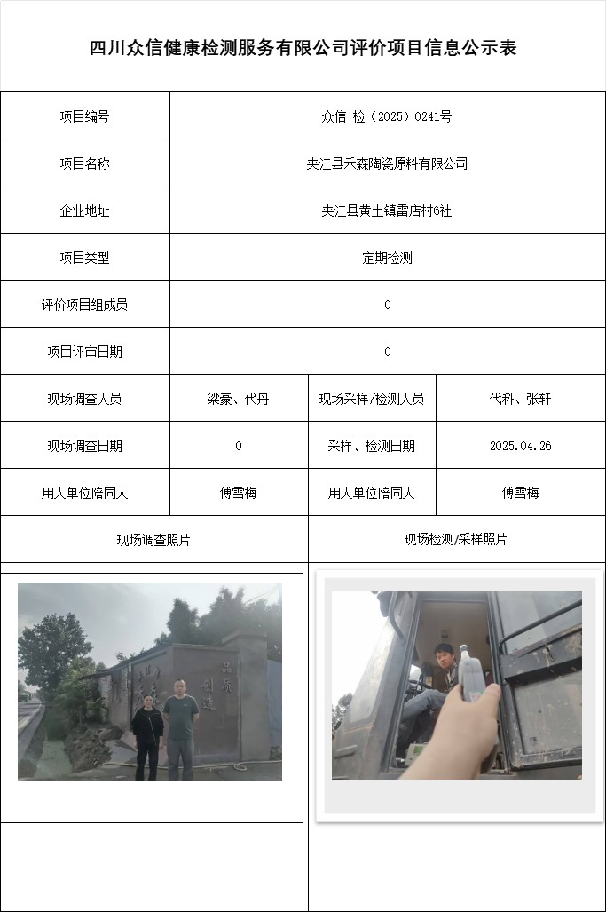 夹江县禾森陶瓷原料有限公司