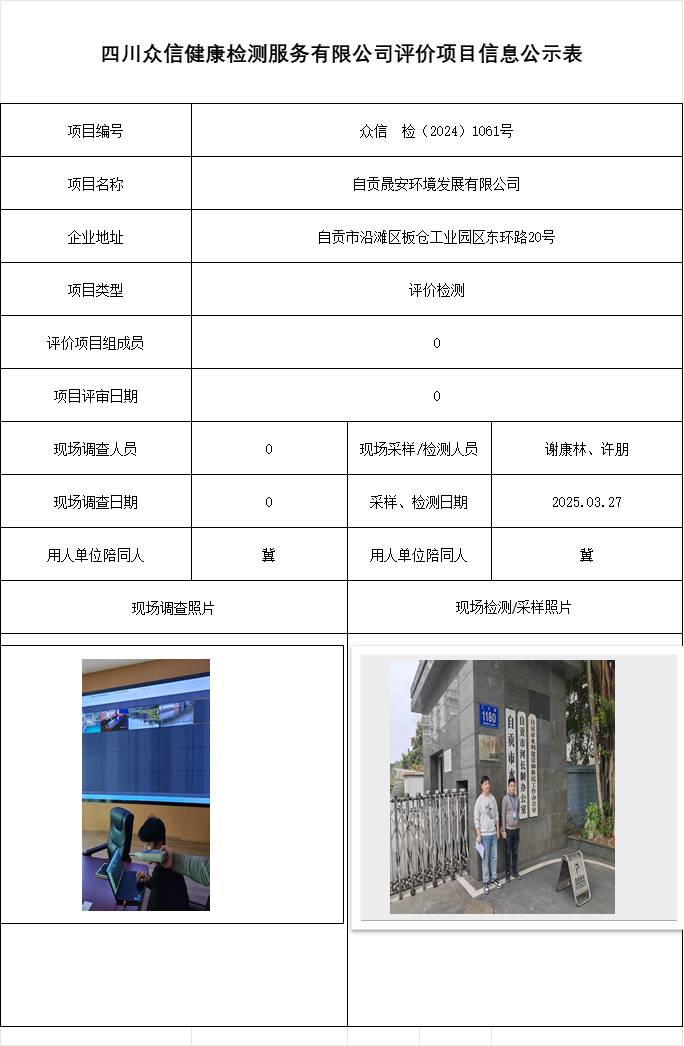 自贡晟安环境发展有限公司