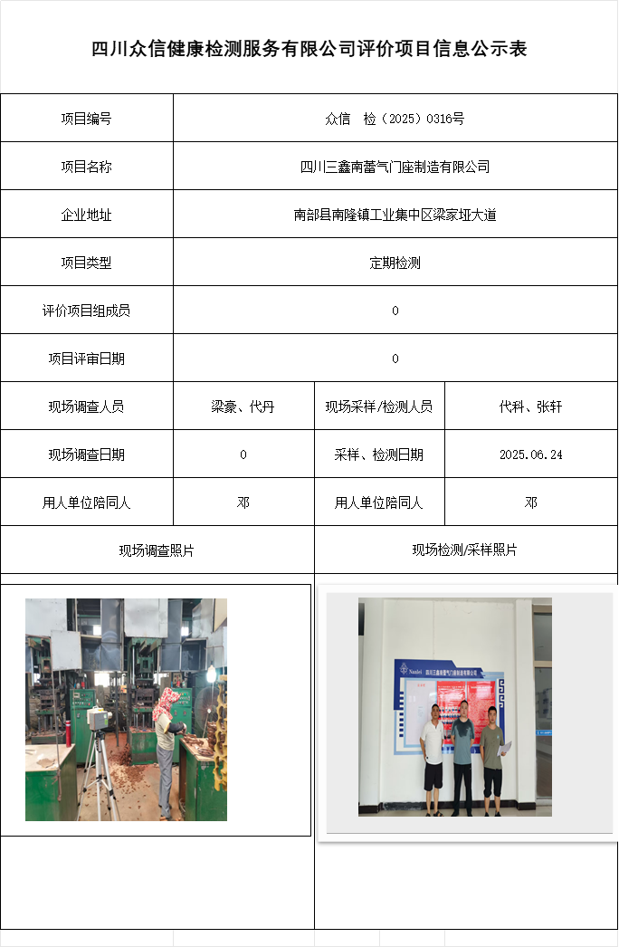 四川三鑫南蕾气门座制造有限公司