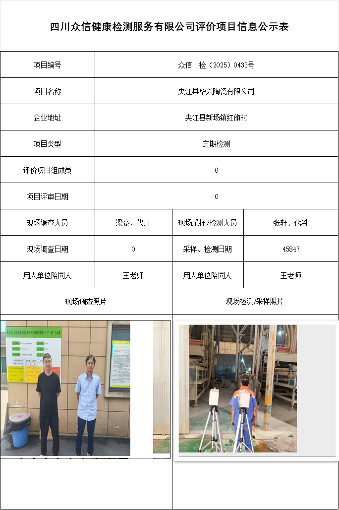 夹江县华兴陶瓷有限公司